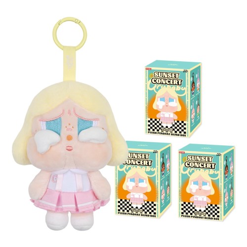 POP MART CRYBABY Sunset Concert Series-Plush Pendant 3ピース ポップマート ガチャガチャ ブラインド ボックス フィギュア プラモデル プレミアム おもちゃ ソフビ オリジナル キャラクター 誕生日 プレゼント