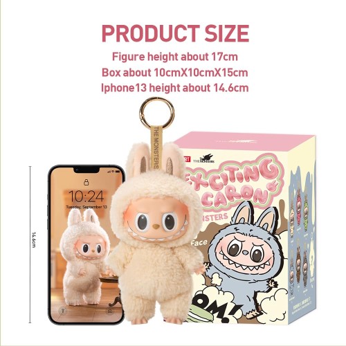 POP MART THE MONSTERS Exciting Macaron ぬいぐるみ シリーズ3ピース ポップマート ガチャガチャ ブラインド ボックス フィギュア プラモデル プレミアム おもちゃ ソフビ オリジナル キャラクター 誕生日 プレゼント_5
