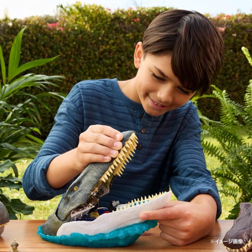 マテル ジュラシックワールド(JURASSIC WORLD) デラックスヘッド プレイセット モササウルス 子供向けフィギュア 恐竜 おもちゃ 4歳から マルチ JGB60_6