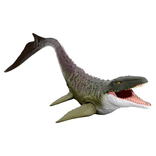 マテル ジュラシックワールド(JURASSIC WORLD) スーパービッグ！モササウルス 子供向けフィギュア 恐竜 おもちゃ 動く 大きい 全長:約93cm 4歳から グリーン JGB51