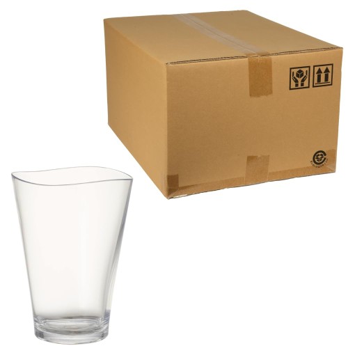 プラキラ 割れない グラス コップ 100個入り 320ml 電子レンジ 食洗機 対応 日本製 子ども ホームパーティ レストラン かわいい おしゃれ クリア タンブラー ビール ハイボール コーヒー プラスチック 耐熱温度 100度 ホット ゆらぎタンブラー トライタン 重なる 強い 透明 コ