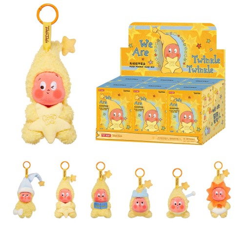 POP MART We are Twinkle Twinkle シリーズ ぬいぐるみペンダント 3ピース ポップマート ガチャガチャ フィギュア プラモデル プレミアム おもちゃソフビ オリジナル キャラクター 誕生日 プレゼント