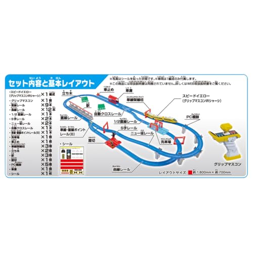 タカラトミー プラレール キミが運転! グリップマスコン スピードイエロー DXセット 電車 列車 おもちゃ 3歳以上