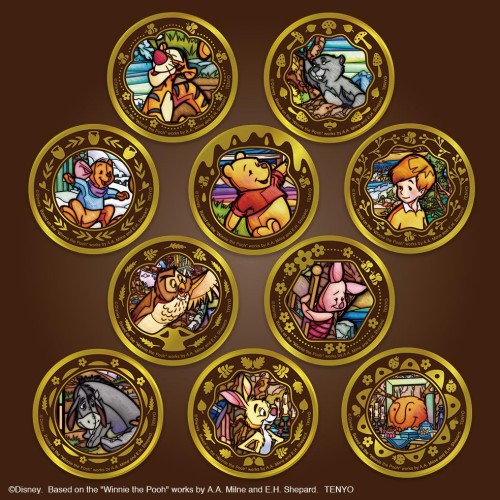 テンヨー(Tenyo) 圧倒的な 金バッジ ディズニーキャラクター プーさん