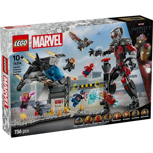 レゴ(LEGO) マーベル シビル・ウォー／キャプテン・アメリカ アクションバトル おもちゃ 玩具 誕生日 プレゼント ブロック 男の子 女の子 子供 10歳 11歳 12歳 小学生 マーベル グッズ フィギュア 76314_1