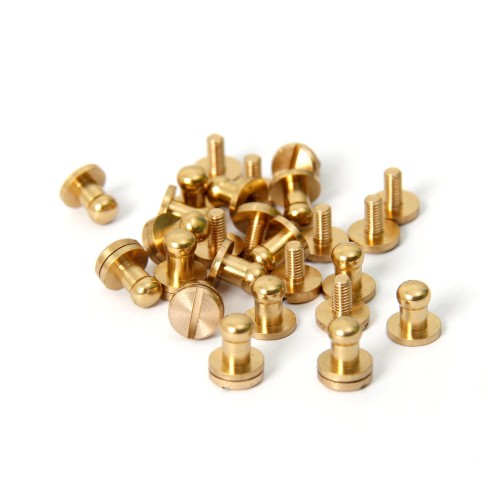 ギボシ ネジ式 15個入り 8*5*8mm 真鍮 レザークラフト 金具 工具 留め
