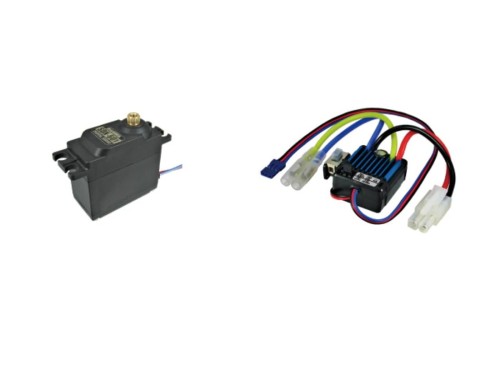 SANWA MX-6用 BL-SIGMA/SDX-601 コンボセット 電動RCカー用 ブラシモーター専用バック付きESC ＋ スタンダードデジタルサーボ 101A33203A