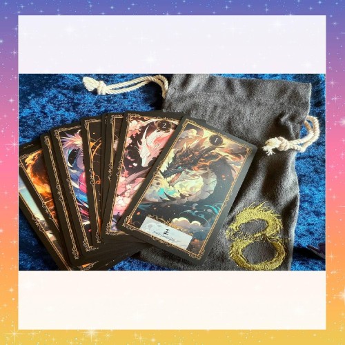 日本語龍Zineカード プレミアム オラクルカード 日本語解説紙付き 龍神 タロットカード 占い [正規品]_1
