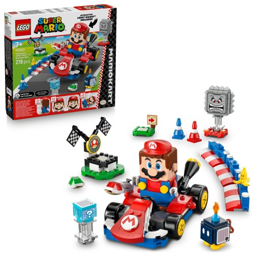 レゴ(LEGO) スーパーマリオ マリオカート(TM) ？ レゴ(R)マリオ(TM)とスタンダードカート おもちゃ 玩具 誕生日 プレゼント ブロック 男の子 女の子 子供 7歳 8歳 9歳 小学生 マリオ グッズ ゲーム 72043