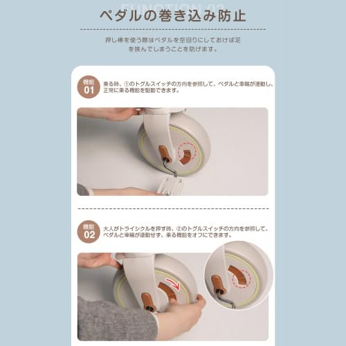 子供用三輪車 アップグレード 折りたたみ 三輪車 カバー 手押し棒付き26 BTM 子供用三輪車 アップグレード 折りたたみ 三輪車 カバー