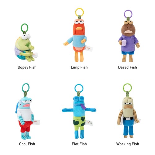 POP MART SpongeBob Bikini Bottom Buddies おかしなぬいぐるみシリーズアソートボックス6ピース ポップマート ガチャガチャ ブラインド ボックス フィギュア プラモデル プレミアム おもちゃ PVC ソフビ オリジナル キャラクター 誕生日 プレゼント_4