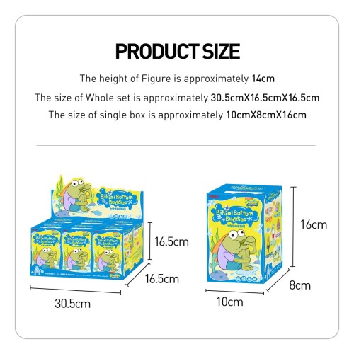 POP MART SpongeBob Bikini Bottom Buddies おかしなぬいぐるみシリーズアソートボックス6ピース ポップマート ガチャガチャ ブラインド ボックス フィギュア プラモデル プレミアム おもちゃ PVC ソフビ オリジナル キャラクター 誕生日 プレゼント_6
