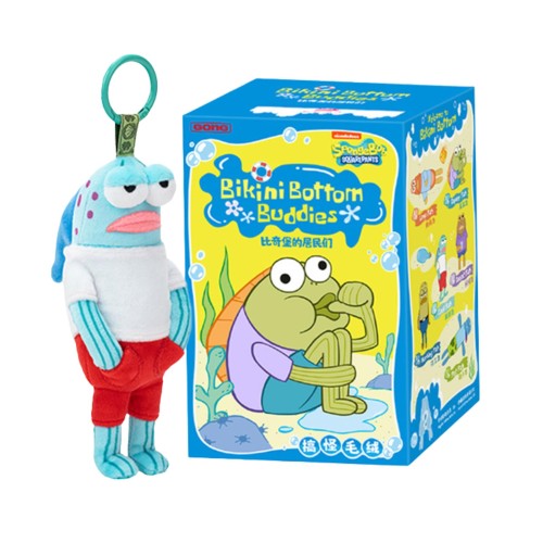 単品 正規品・未開封POPMART SpongeBob Bikini Bottom Buddies おかしなぬいぐるみシリーズ ポップマート スポンジボブ 1ピースガチャガチャ ブラインド ボックス フィギュア プラモデル プレミアム おもちゃソフビ オリジナル キャラクター 誕生日 プレゼント