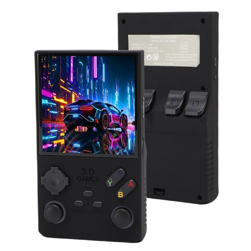 Cuifati ハンドヘルドゲームコンソール、256GBカードを備えた4インチのポータブルレトロゲームシステム、720x720 HDスクリーン (BLACK)