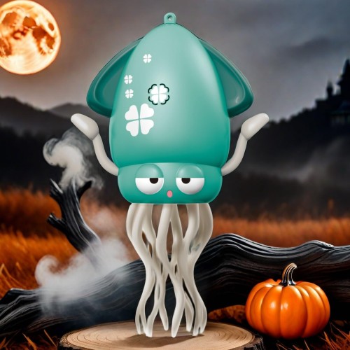 SNS急上昇★日本発上陸 イカゆらりん いかおもちゃ イカ 玩具 障害物回避 タコおもちゃ 自動這う USB充電式 知育玩具 早期教育 安全設計 音楽 LEDライト プレゼント センサー搭載 誕生日プレゼント (グリーン)