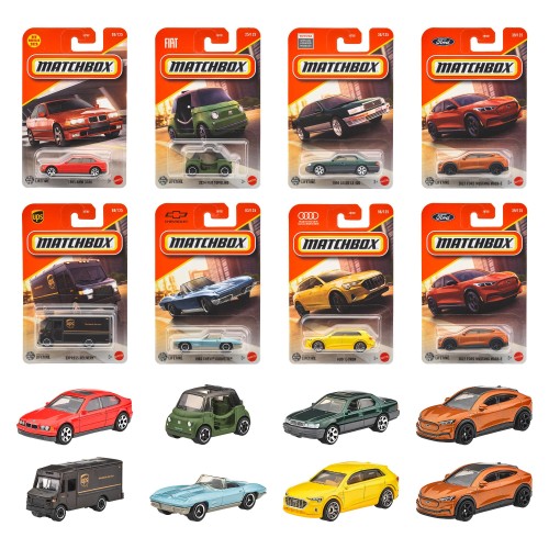 マッチボックス(Matchbox) ベーシックカー Kアソート 乗り物おもちゃ ミニカー 24台入り BOX販売 3歳から マルチ 30782-98CK