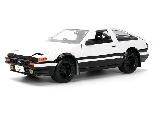 JADA TOYS 1/24 頭文字D 藤原拓海 and トヨタ トレノ AE86 ハチロク イニシャルD Initial D Trueno Hollywood Rides [並行輸入品]