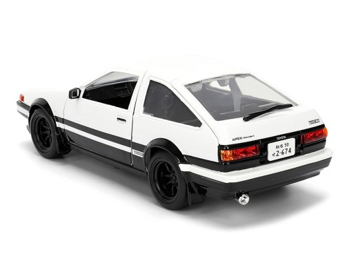 JADA TOYS 1/24 頭文字D 藤原拓海 and トヨタ トレノ AE86 ハチロク イニシャルD Initial D Trueno Hollywood Rides [並行輸入品]