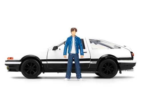 JADA TOYS 1/24 頭文字D 藤原拓海 and トヨタ トレノ AE86 ハチロク イニシャルD Initial D Trueno Hollywood Rides [並行輸入品]