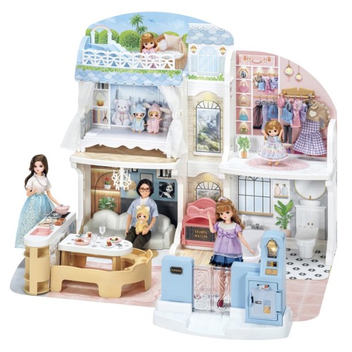 タカラトミー(TAKARA TOMY) リカちゃん おしゃべりオートロック 2階建てのグラン･メゾン (初回限定版) 着せ替え おままごと おもちゃ 3歳以上 日本おもちゃ大賞2025 共遊玩具部門 大賞