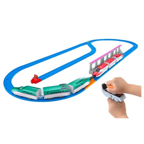 タカラトミー(TAKARA TOMY) プラレール キミが運転!連結!グリップマスコン E5系新幹線＆E6系新幹線セット 電車 列車 おもちゃ 3歳以上