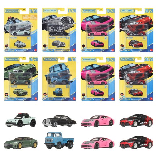 マッチボックス(Matchbox) コレクターズ アソート 乗り物おもちゃ ミニカー 8台入り BOX販売 3歳から マルチ GBJ48-987D