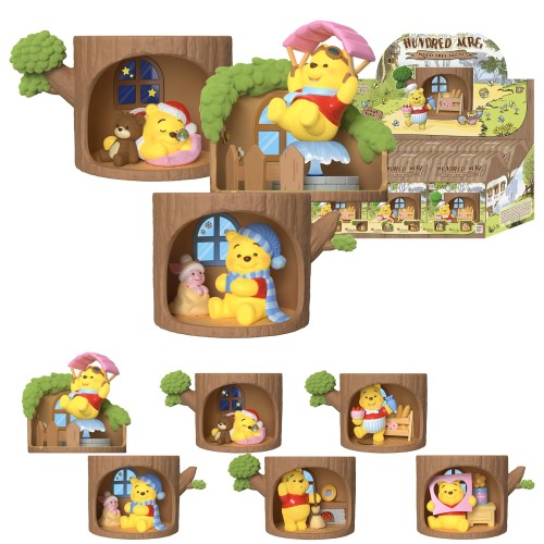 TOP TOY ディズニー(Disney) プーさん「森のツリーハウス」シリーズアソートボックス 6ピースガチャガチャ ブラインドボックス フィギュア ソフビ PVC プレミアム おもちゃ 誕生日 プレゼント クリスマス ギフト