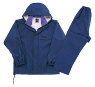 [ドキュメント] レインスーツ 上下セット 防水 総裏メッシュ オールマインドスーツ ネイビー 3L