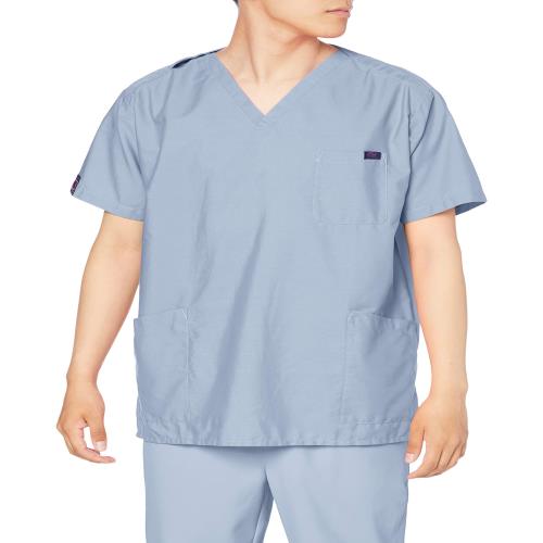 [パントン] スクラブ 医療白衣 メディカル 男女兼用 ユニセックス カラバリ 吸汗速乾性 7000SC ダークグレー 日本 3L (日本サイズ3L相当)