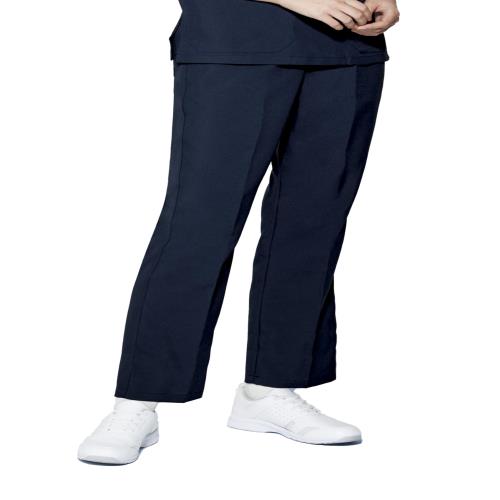 [ミズノ] スクラブパンツ イージーケア ユニセックス ウエストゴム シックカラー SS~3L 制菌/制電/工業洗濯対応 介護 ナース 白衣 ユニフォーム MZ0022 C-5 ネイビー S