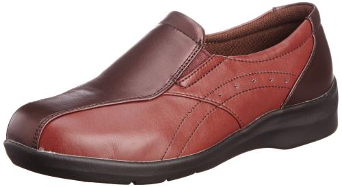 [イブ] スニーカー 4E 幅広 スリッポン 21.5~25cm 196 レッドC 24.5cm