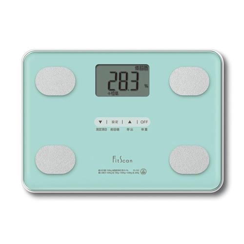 タニタ 体重 体組成計 グリーン FS-102 GR フィットスキャン 乗るだけで電源オン
