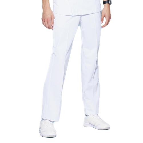 [ミズノ] メンズパンツ 男性用 パンツ 美シルエット ウエスト調整 吸汗速乾 ノータック [制菌/制電/透防止] 医療 介護 メディカル 制服 MZ0071 C-1 ホワイト M