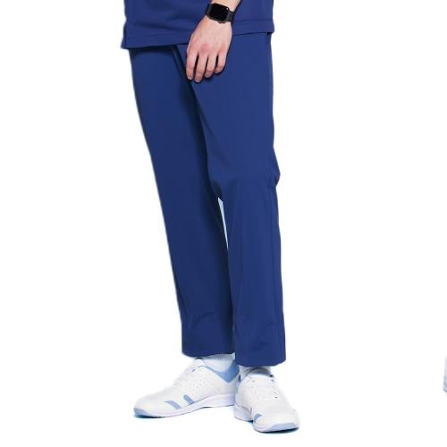 [ミズノ] メンズパンツ 男性用 パンツ 美シルエット ウエスト調整 吸汗速乾 ノータック [制菌/制電/透防止] 医療 介護 メディカル 制服 MZ0071 C-5 ネイビー 3L