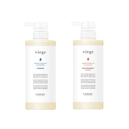 viege ルベル ヴィージェ シャンプー 600ml ＆ トリートメントV（ハリコシ保湿） 600ml セット