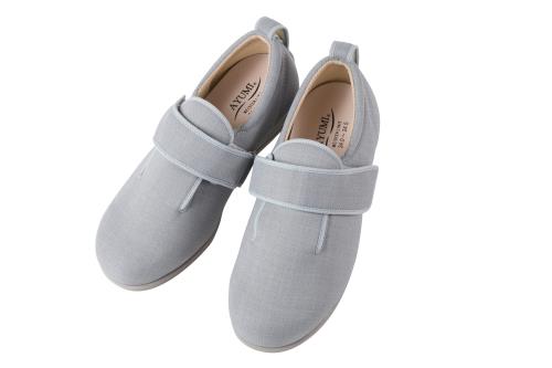 [あゆみ] シューズ ダブルマジック３ グレー Sサイズ（21.0-21.5cm 足囲3E 両足 施設用