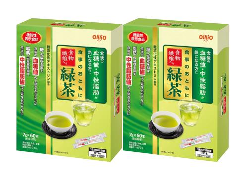 食事のおともに食物繊維入り緑茶7g ×60本（2個セット）