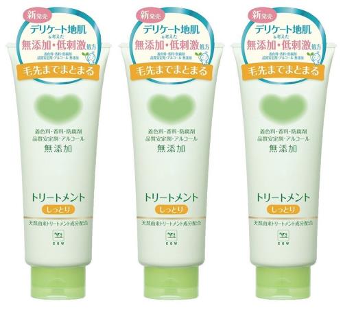 まとめ買いカウブランド 無添加トリートメント しっとり 180g×3個