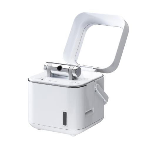 ツインバード フェイススチーマー 美顔器 イオンスチーム コンパクト ミラー付 水道水OK 毛穴ケア ノズル調節可能 ホワイト SH-2786W