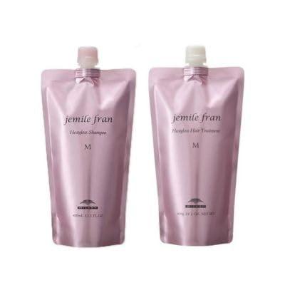 ミルボン ジェミールフラン ヒートグロス M シャンプー400ml トリートメント400g 詰替用セットjemile fran