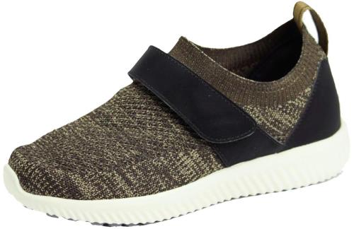 [マリアンヌ] メディカルシューズ SaiSaiストレッチニットスニーカー ブラウン 24.0 cm~24.5 cm 4E