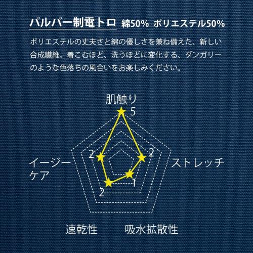 ディッキーズ] スクラブ メンズ 男性 ダブルステッチ デニム風 医療