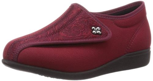 [カイホシュギ] 介護シューズ 軽量 転倒予防 リハビリ 幅広3E KHS L011 ワイン/ワイン 22.0 cm 3E