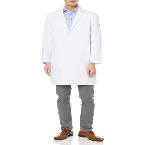 [ミズノ] 病院 ドクター めちゃ軽シリーズ ストレス軽減しながら現場での動きをサポート 医療 白衣 メンズ めちゃ軽 長袖 ドクターコート制電/制菌/4wayストレッチ S~3L MZ0308 C-1 ホワイト L