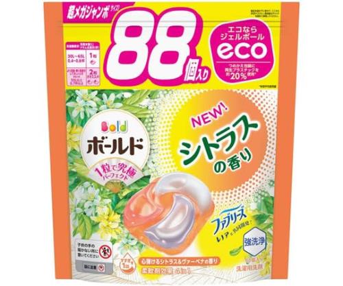 PG ボールドジェルボール4D 心弾けるシトラス＆ヴァーベナの香り 詰替 超メガジャンボサイズ 88個