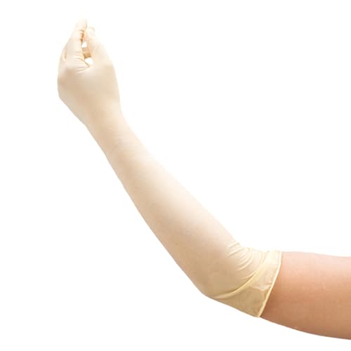 [宇都宮製作] シンガー ラテックス手袋ロング４８（２０枚入）Ｍ NR1500PFNBM