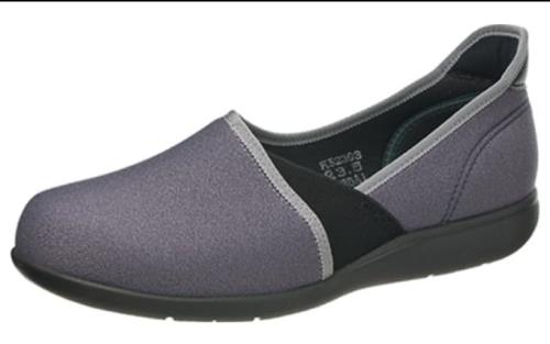 [カイホシュギ] 介護シューズ 軽量 KHS L173 レディース ブルーグレー 22.5 cm 4E