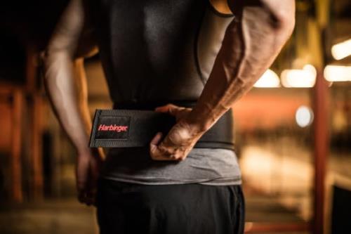 Harbinger ハービンジャー ナイロン トレーニングベルト リフティングベルト 4 NYLON BELT レディース メンズ ブラック (XL:94cm~106.7cm)