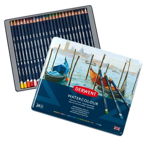 Derwent ダーウェント 水彩 色鉛筆 ウォーターカラーペンシル 24色セット 32883の通販は
