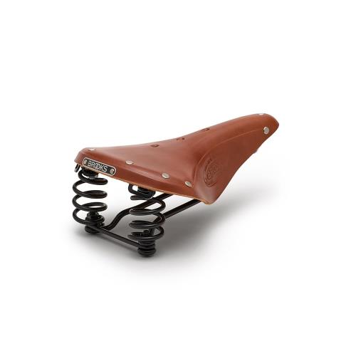 BROOKS(ブルックス) 伝統のレザーサドルB17のスプリングつきモデル FLYER HONEY